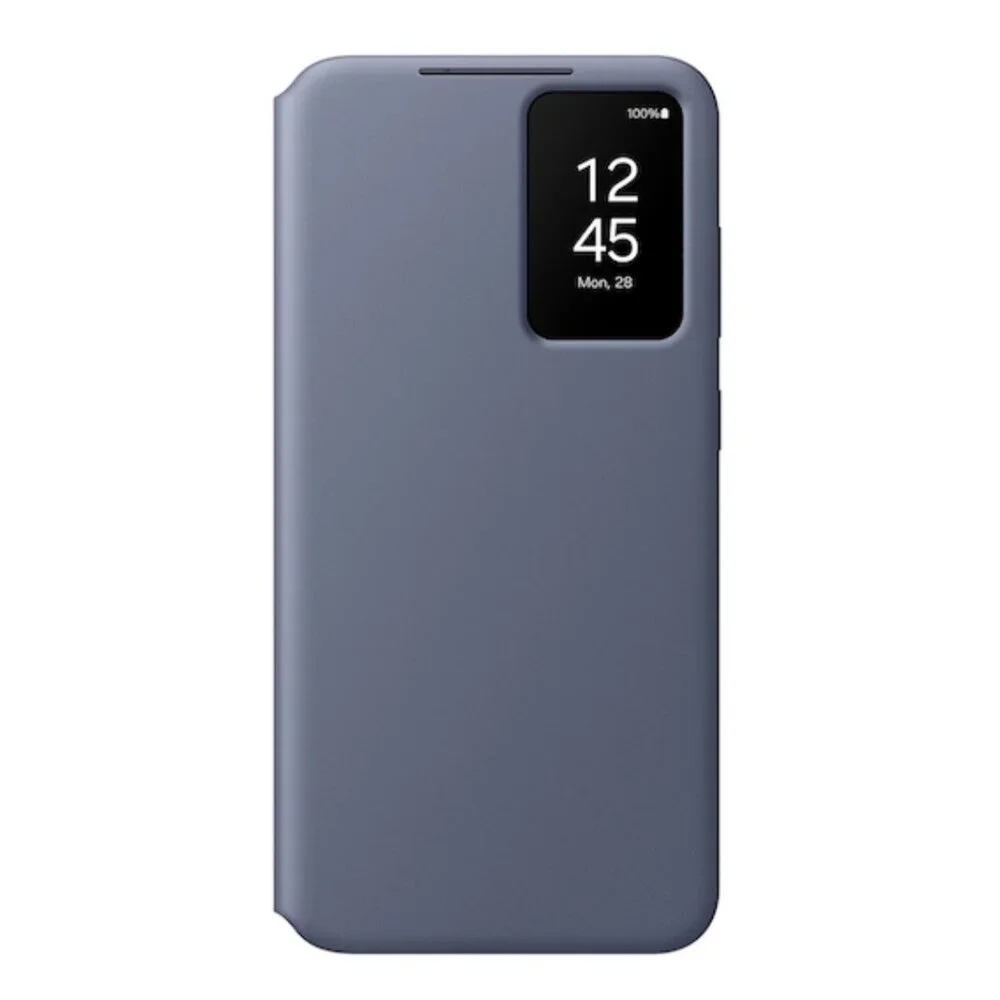 Galaxy S24+ S-View Wallet Case, Violet +‎ FREE Anti-Reflecting Protector